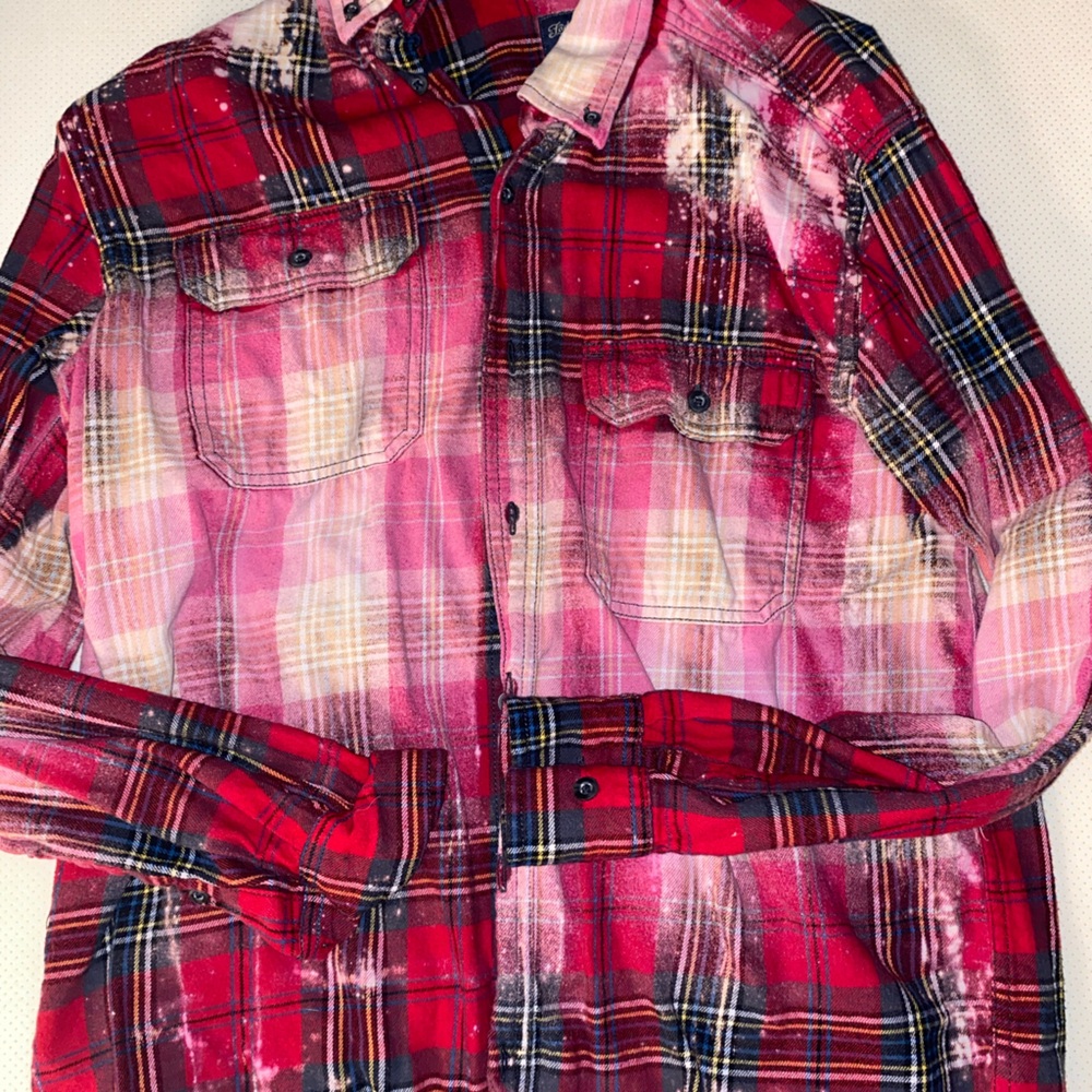 Button up red shirt size small